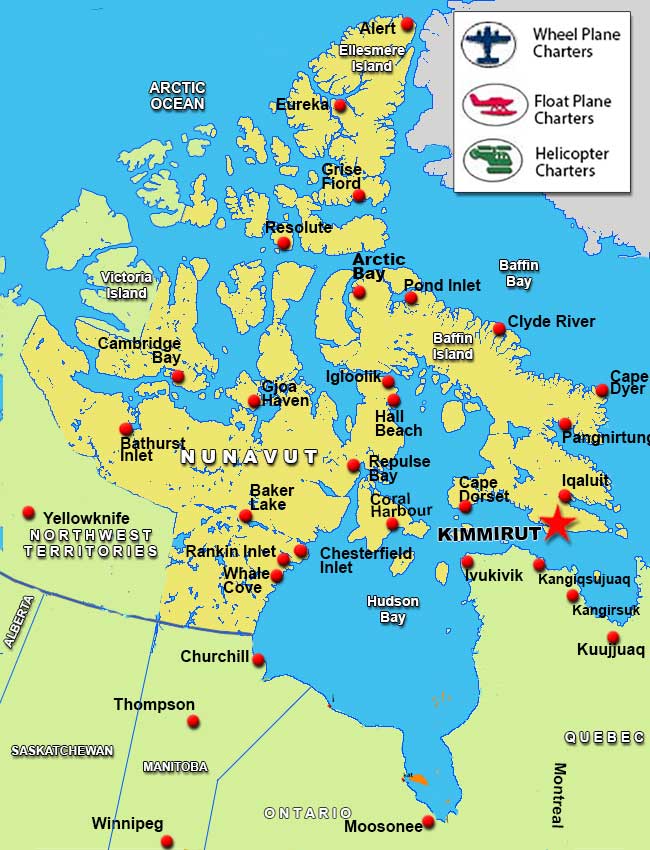 Charter Flights To Kimmirut Nunavut